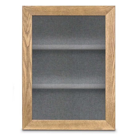 United Visual Products Outdoor Enclosed Combo Board, 42"x32", Black Frame/White Porc & Cobalt UVCB4232ODB-WHTPORC-COBACC